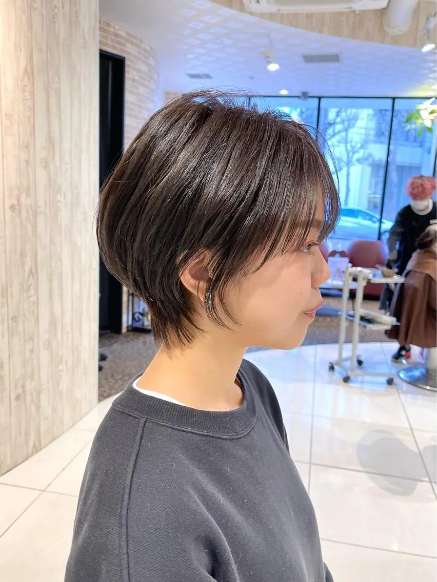ショート ショートボブ ハンサムショート 丸みショート ボブ ショートヘア 荻窪/ショートヘア✨ ショートボブ長松大哉のヘアスタイル