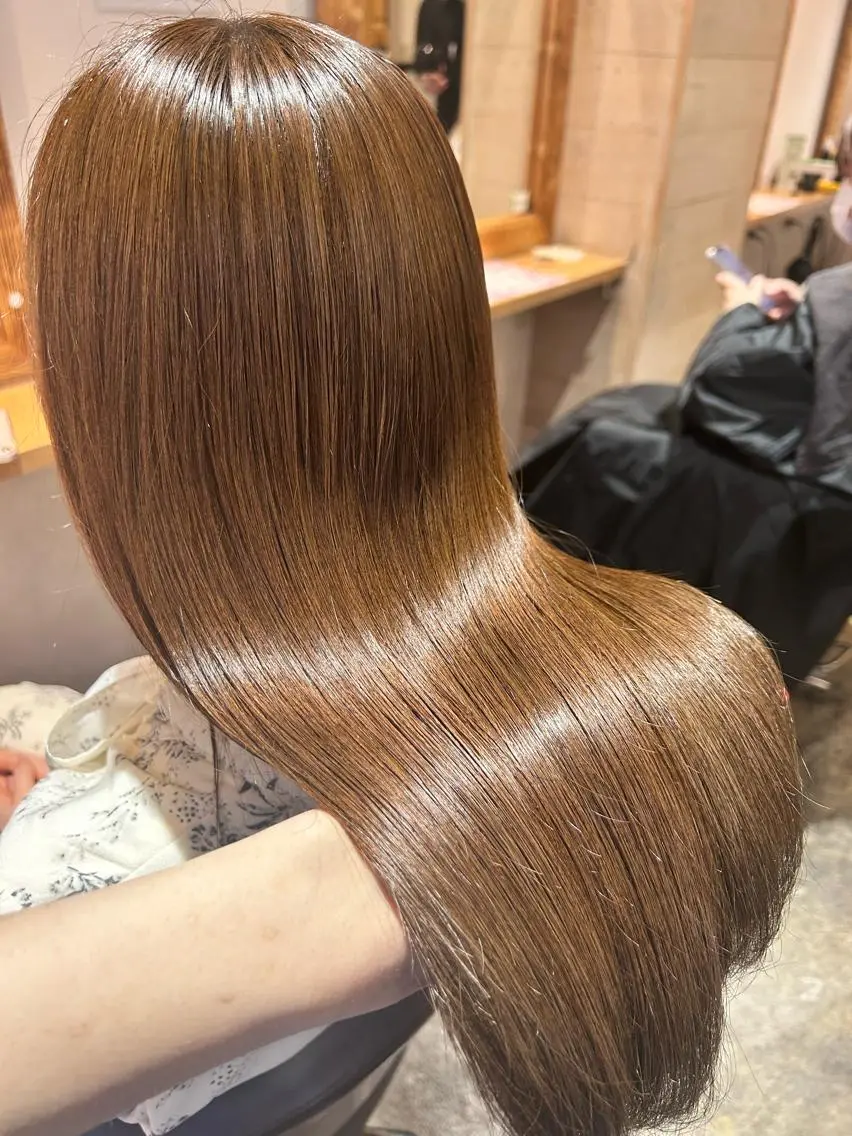 ロング カラー 髪質改善 ヘアカラー トリートメント 店長✨髪質改善✖️ 透明感カラー／純大のヘアスタイル