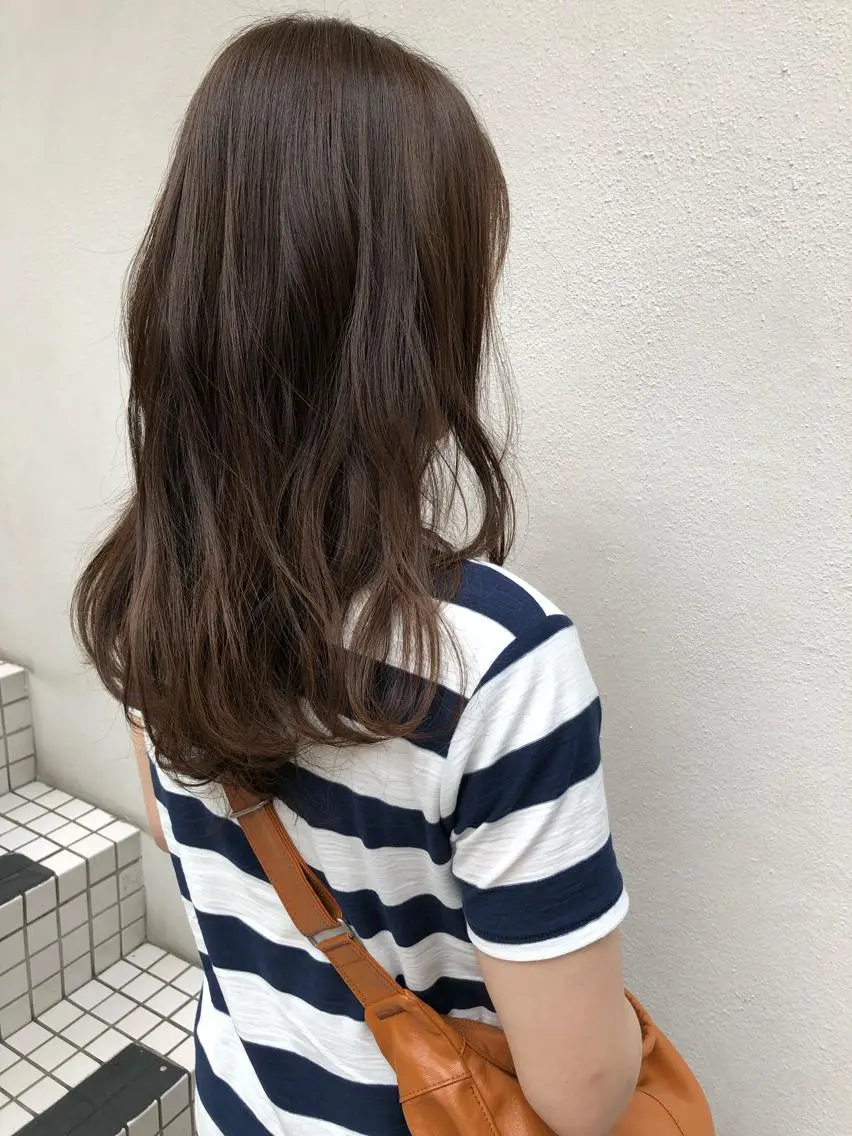 セミロング カラー 髪質改善/艶髪 やまなかのヘアスタイル
