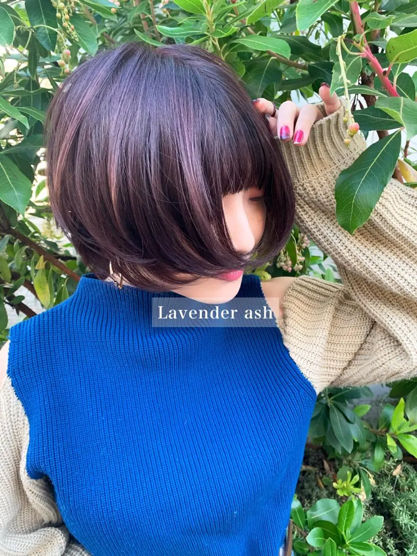 ショート アッシュ カット ヘアカラー トリートメント 山本 晶大のヘアスタイル