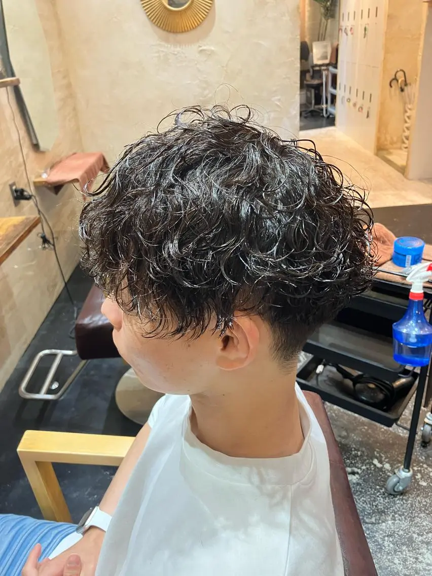 パーマ メンズ カット パーマ メンズ特化/パーマ/ フェードWATARUのヘアスタイル