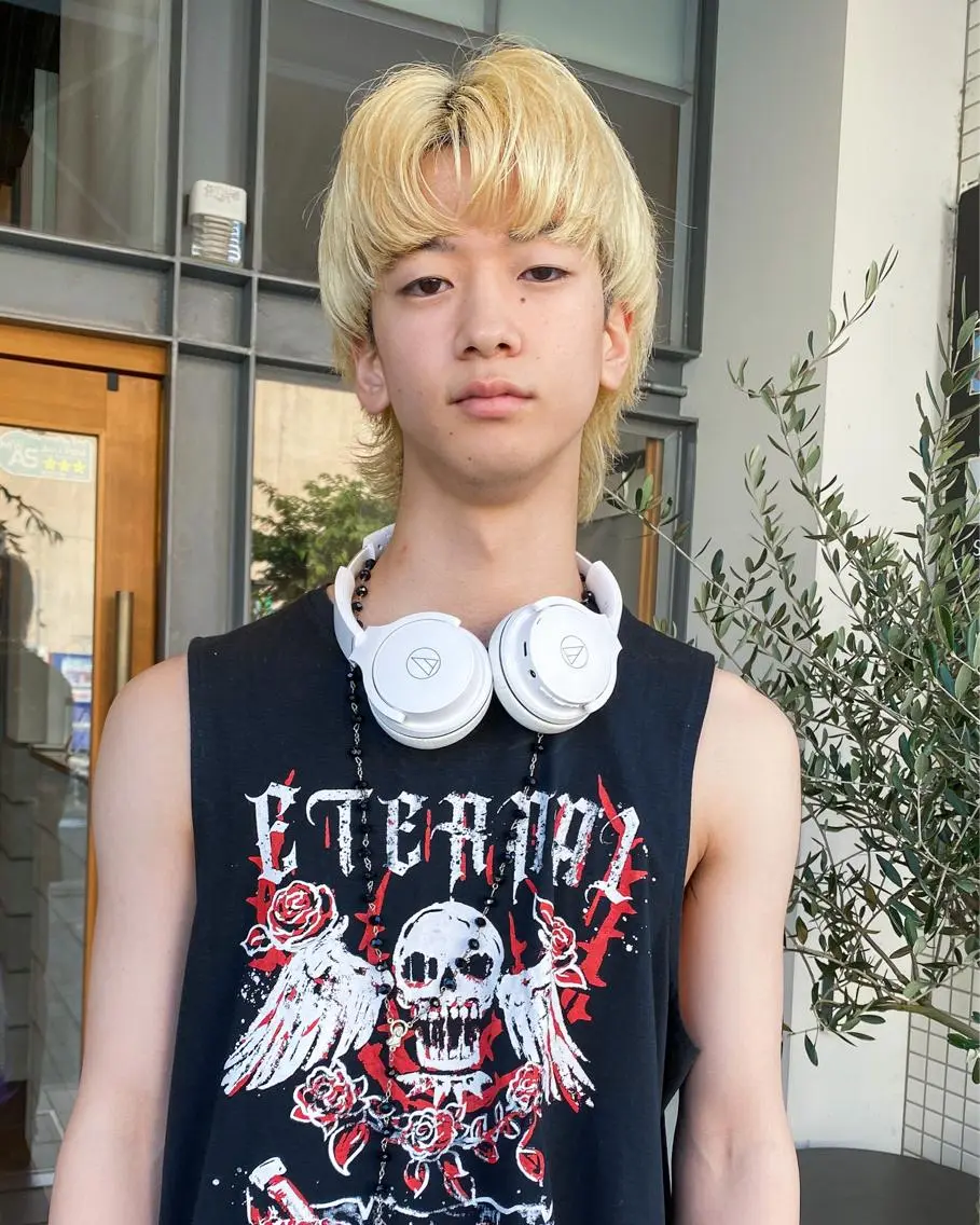 ショート カラー メンズ メンズブリーチ ブリーチ 抜きっぱなしブロンド ブロンド ケアブリーチ ボブ特化美容師/ ボブパーマ/ミツイのヘアスタイル
