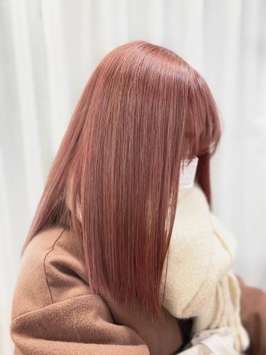 ミディアム カラー ヘアカラー ヘアセット 韓国ヘア🤍髪質改善 🇰🇷AKANEのヘアスタイル