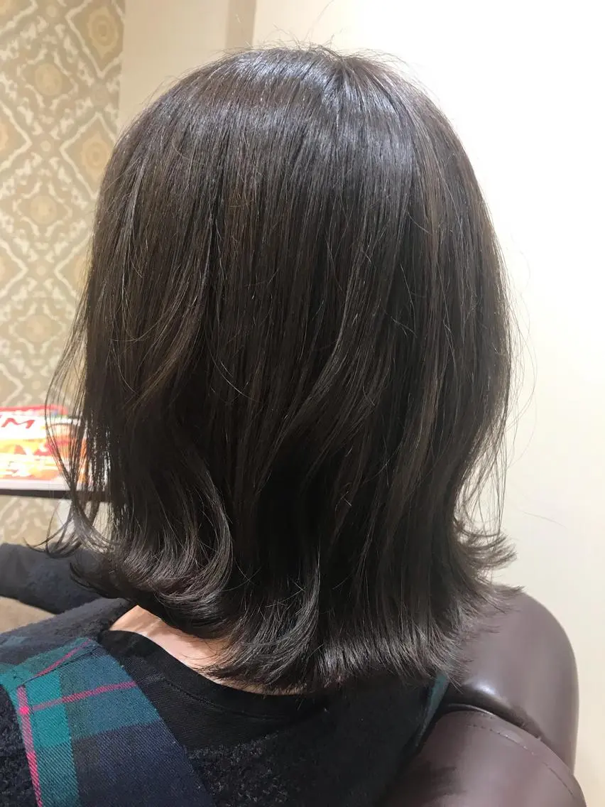 ミディアム カラー アッシュ 透明感カラー アザマ　ヤスカツ _rosso 川口のヘアスタイル