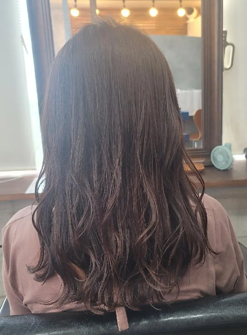 セミロング カラー ラベンダーカラー カット ヘアカラー トリートメント S. ERIのヘアスタイル