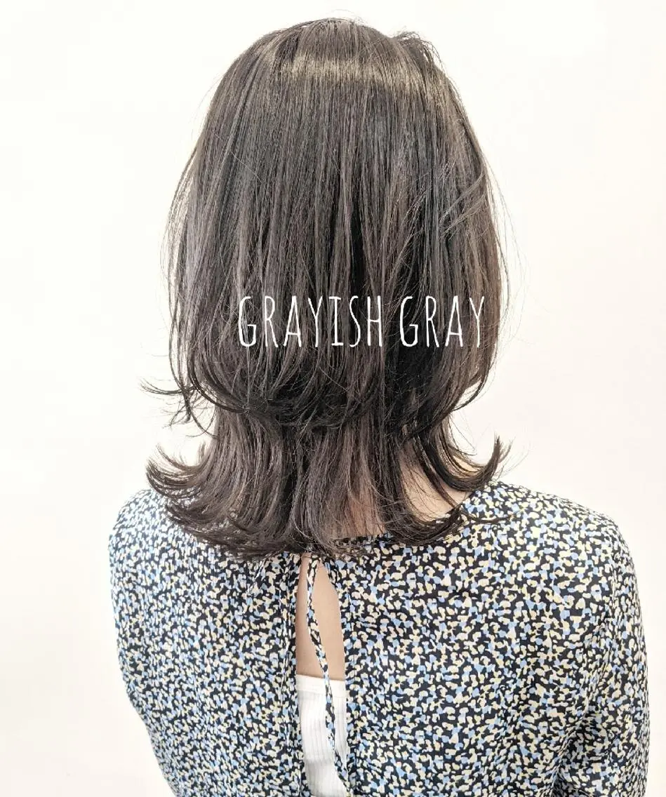 ミディアム カラー ブリーチ ハイライトカラー ハイライト カット ヘアカラー トリートメント 葛西/矯正 大人っぽhair鈴木のヘアスタイル