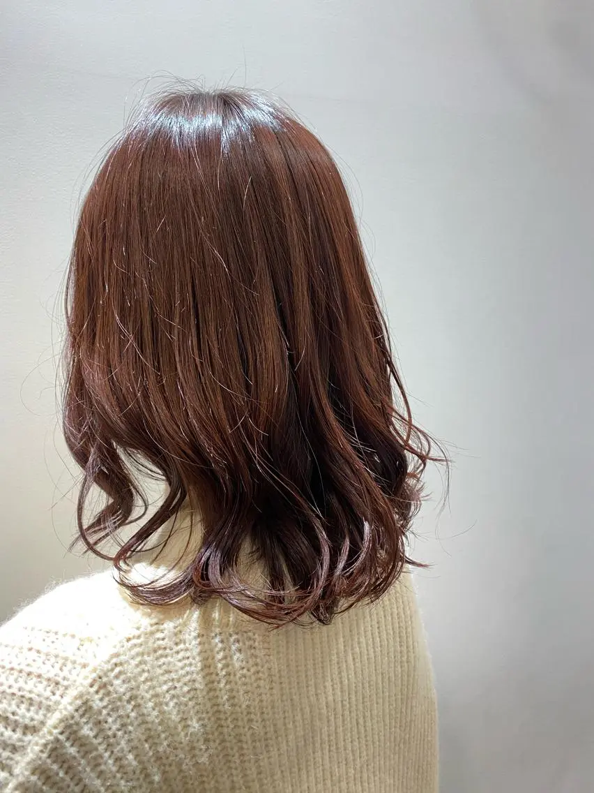 ミディアム カラー ヘアカラー 門崎未依/レイヤー/ メンズカット🪿🌼のヘアスタイル