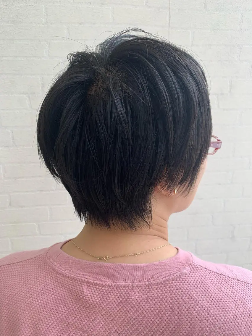 ショート 切りっぱなしボブ ショートボブ ハンサムショート ボブ ショートヘア カット 初めてのショート お任せください✂️のヘアスタイル