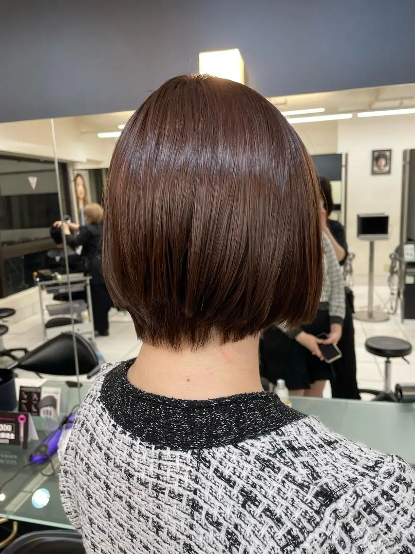 ショート ボブ 大山 真衣のヘアスタイル