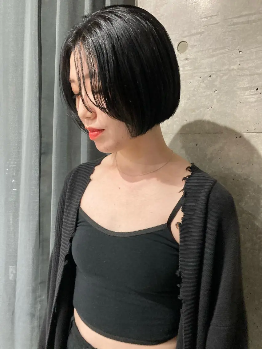 ショート ロングパーマ木村 ボブパーマのヘアスタイル