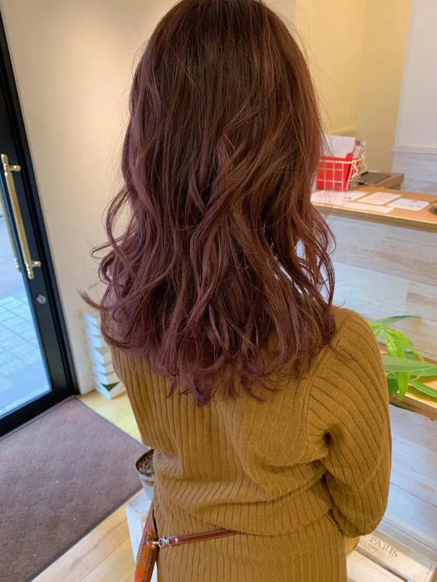 ロング カラー カシス ヘアカラー 小田 孝一のヘアスタイル