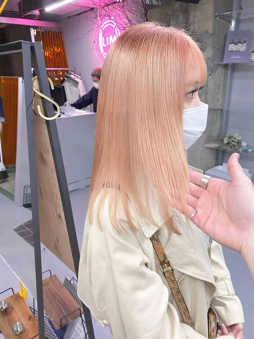 カラー オレンジ 谷口 優冴のヘアスタイル