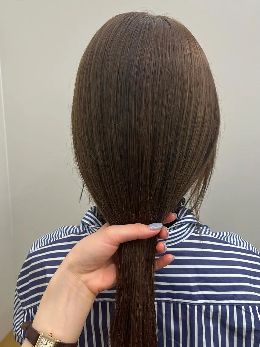 セミロング ヘアアレンジ 韓国好き🇰🇷 美容師MIKUのヘアスタイル