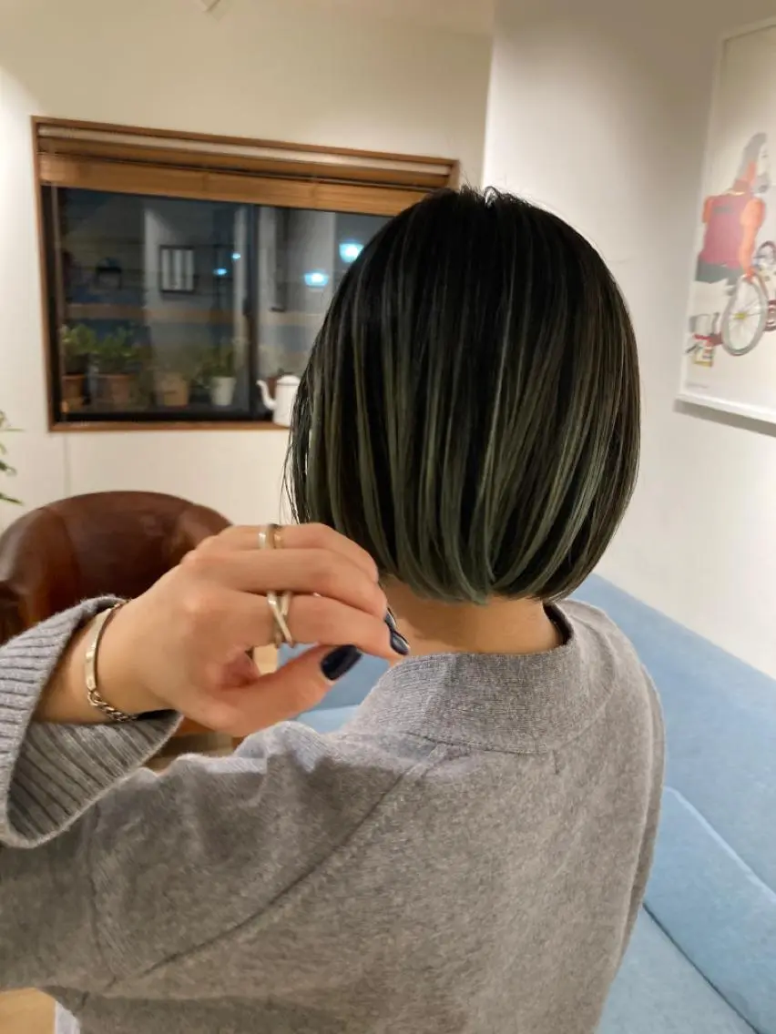 カラー カット ヘアカラー トリートメント 坂上 岳のヘアスタイル