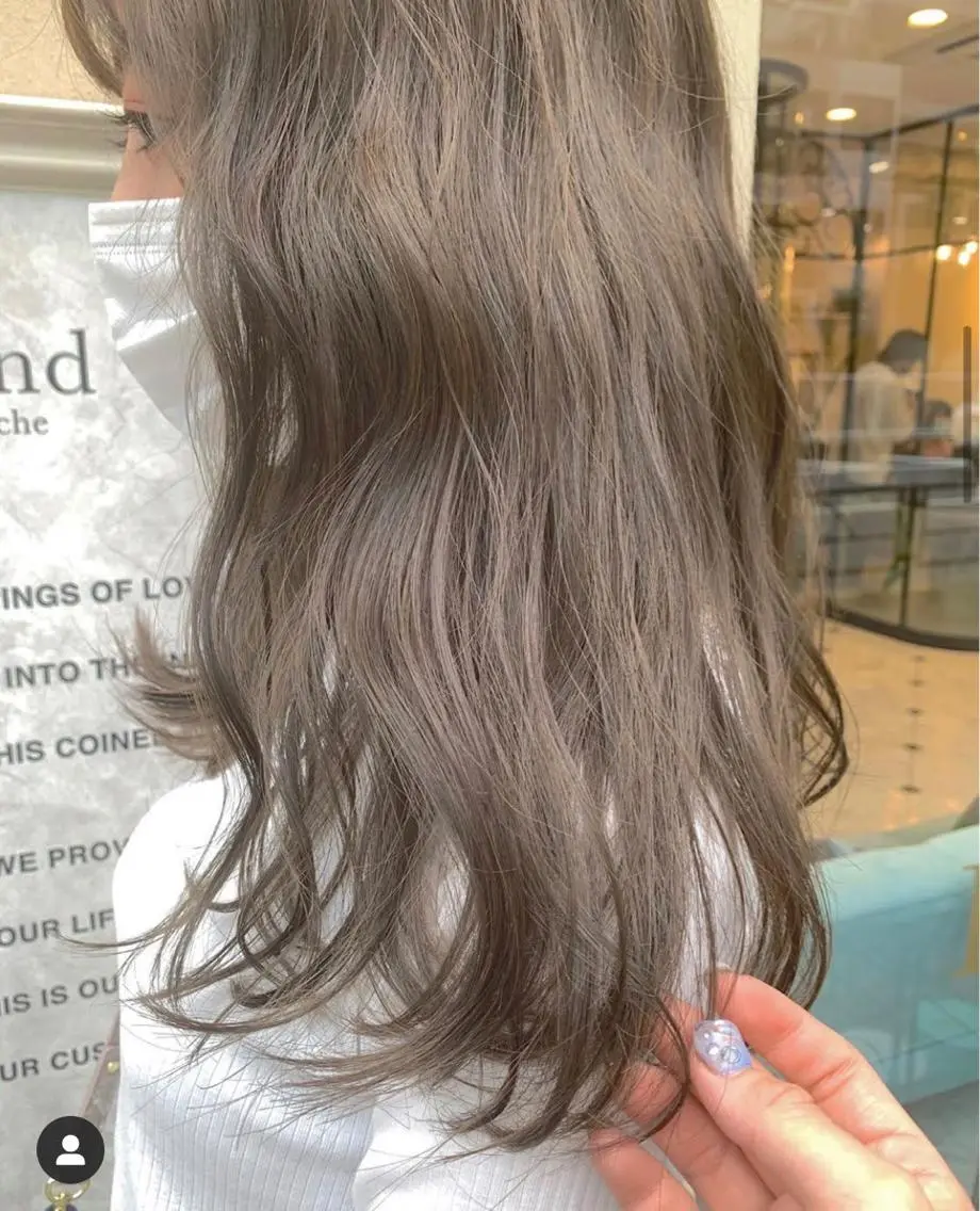 ロング カラー レイヤー🇰🇷小顔 見せ顔周り💕トモミのヘアスタイル