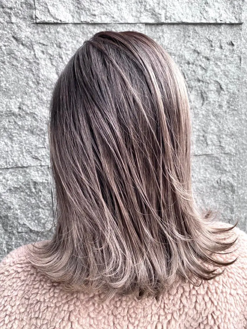 カラー ロング ヘアアレンジ MISAKIエクステ ブリーチ\5900のヘアスタイル