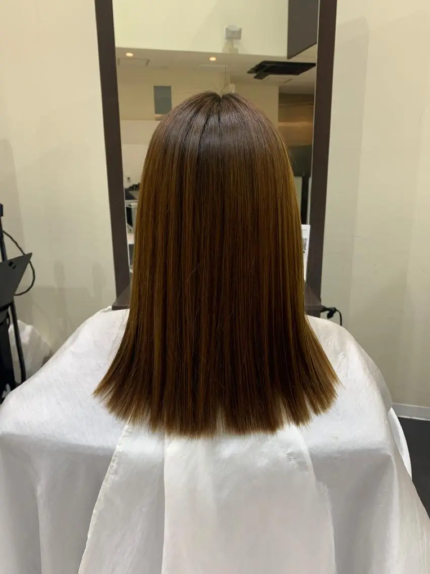 ミディアム パーマ 本丸 楓香のヘアスタイル