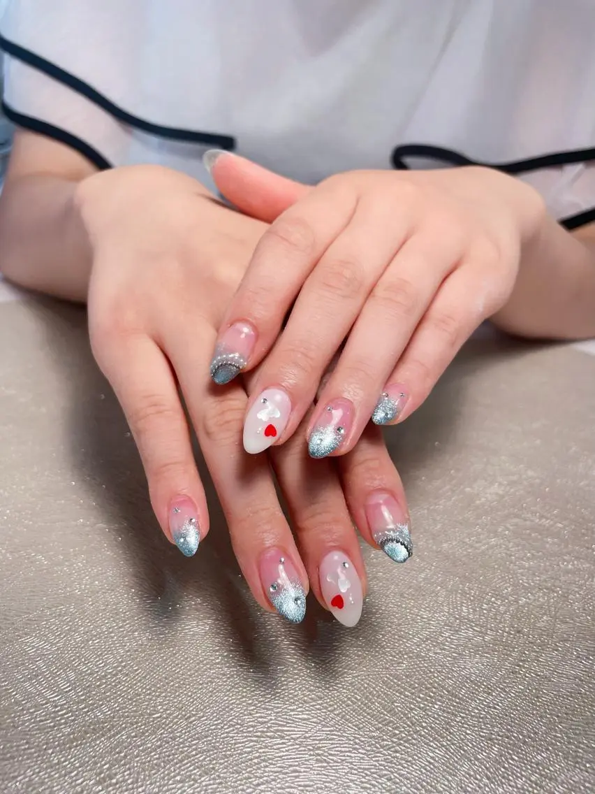ネイル ブルー D.d Nail Moeのネイルデザイン