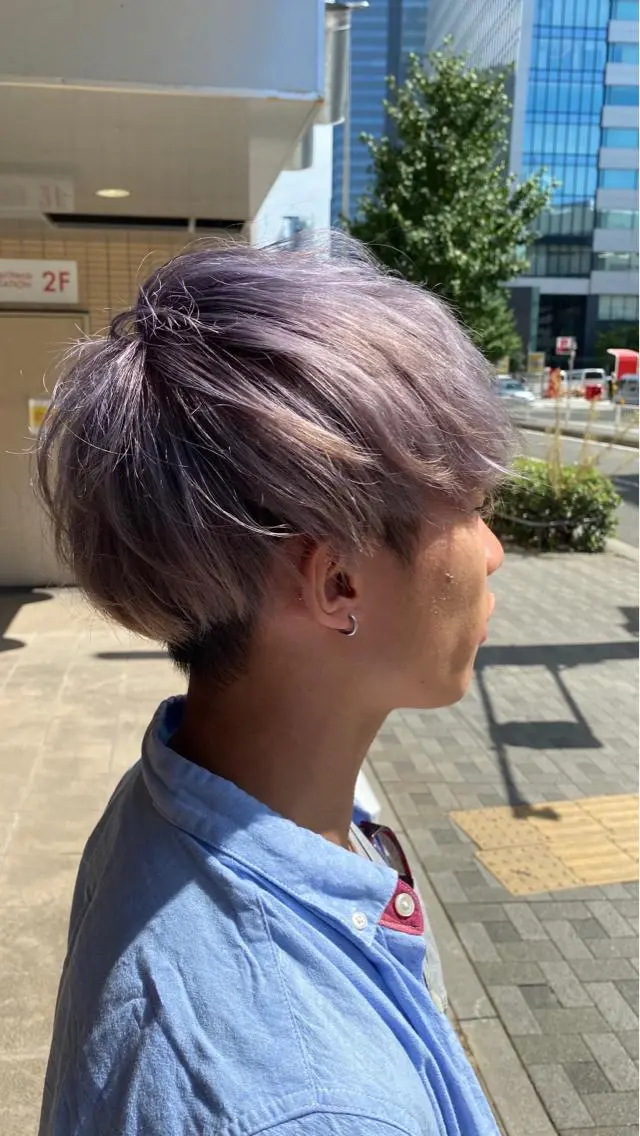 ショート カット ヘアカラー トリートメント 河上 雅俊のヘアスタイル