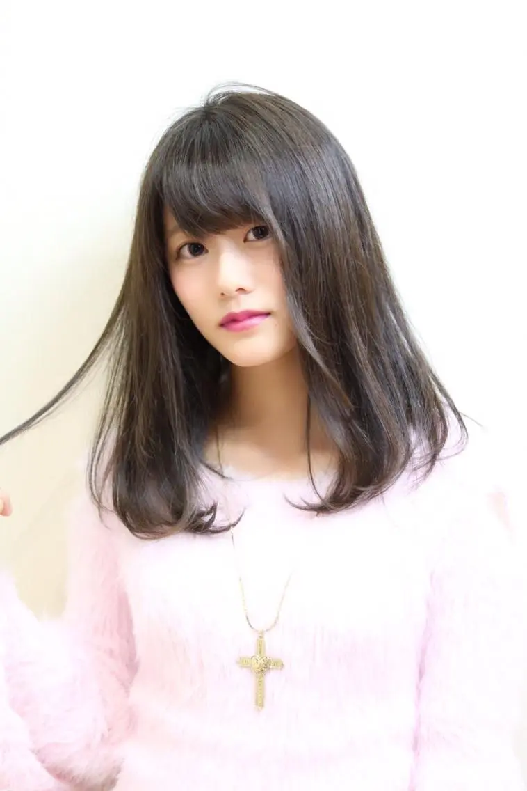セミロング カラー パーマ 及川 翔のヘアスタイル