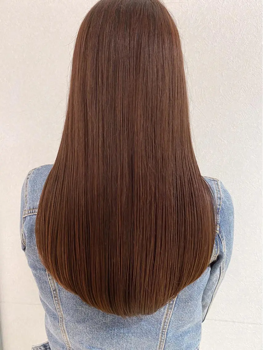 ロング カラー ブラウンカラー ピンクカラー ピンクブラウン 髪質改善 トリートメント カット ヘアカラー トリートメント ツヤ髪になりたい方へ 🩷柴田知亜希のヘアスタイル