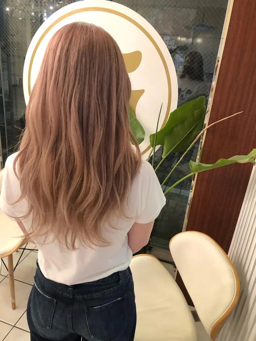 ロング カラー ベージュカラー ミルクティーベージュ ヘアカラー 🫧富田 苑実🫧のヘアスタイル