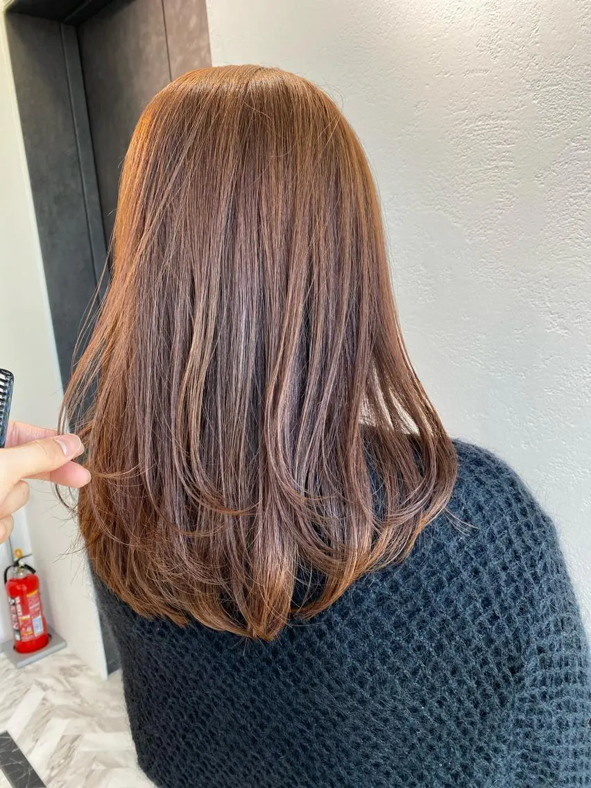 セミロング レイヤーカット カット ヘアカラー トリートメント インナーカラー/レイ ヤーカット♡/マキシのヘアスタイル
