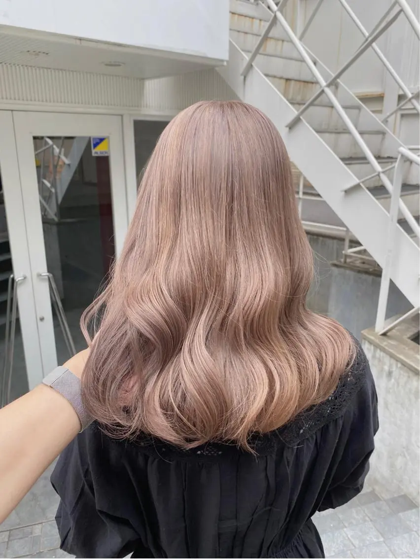 セミロング カラー ヘアカラー トリートメント ダブルカラー特化💍 tiam💍韓国ヘアのヘアスタイル