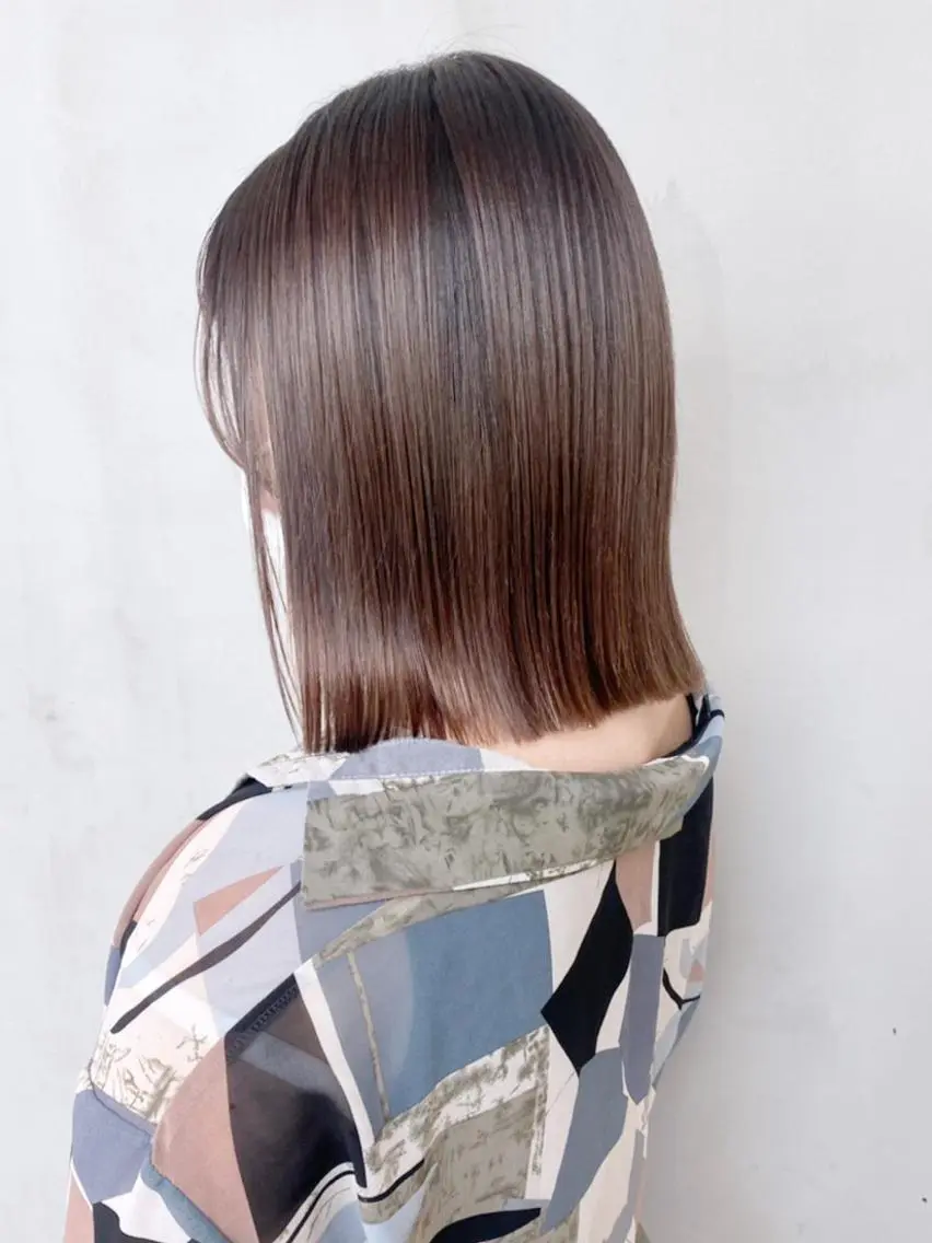 ミディアム カラー パーマ ヘアアレンジ ITbyALBUM 八王子店のヘアスタイル