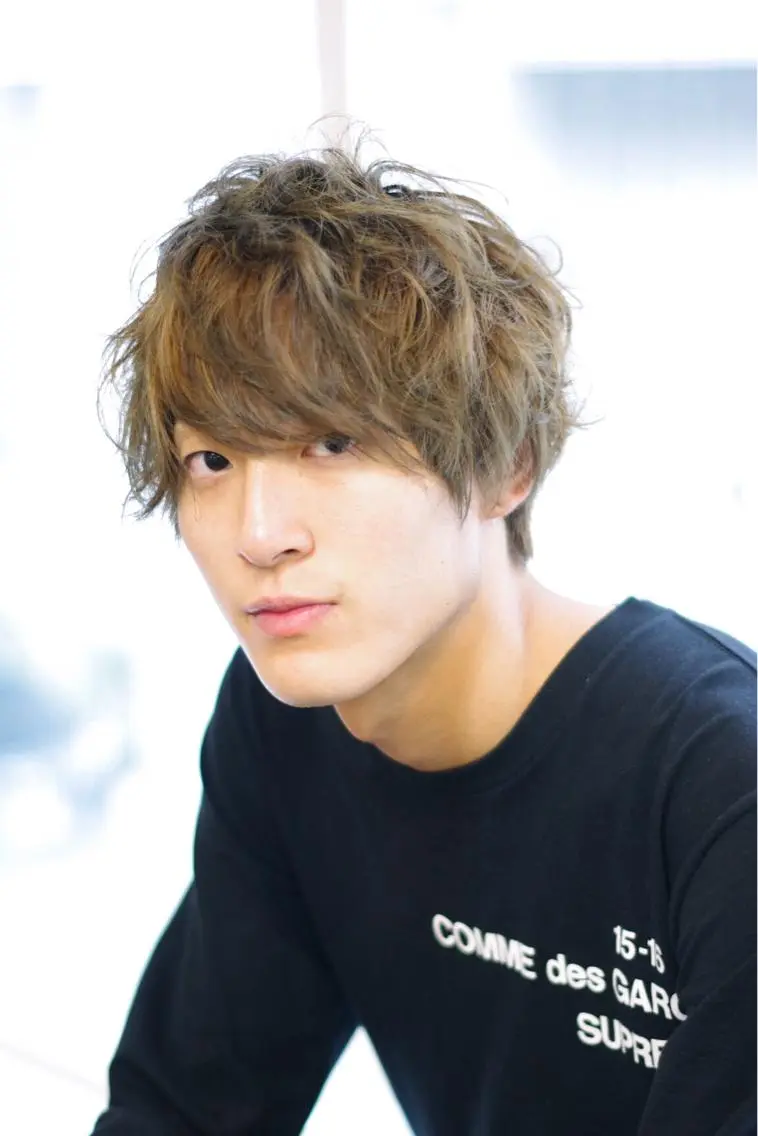 カラー メンズ メンズブリーチ ブリーチ ダブルカラー 松田 光雄のヘアスタイル