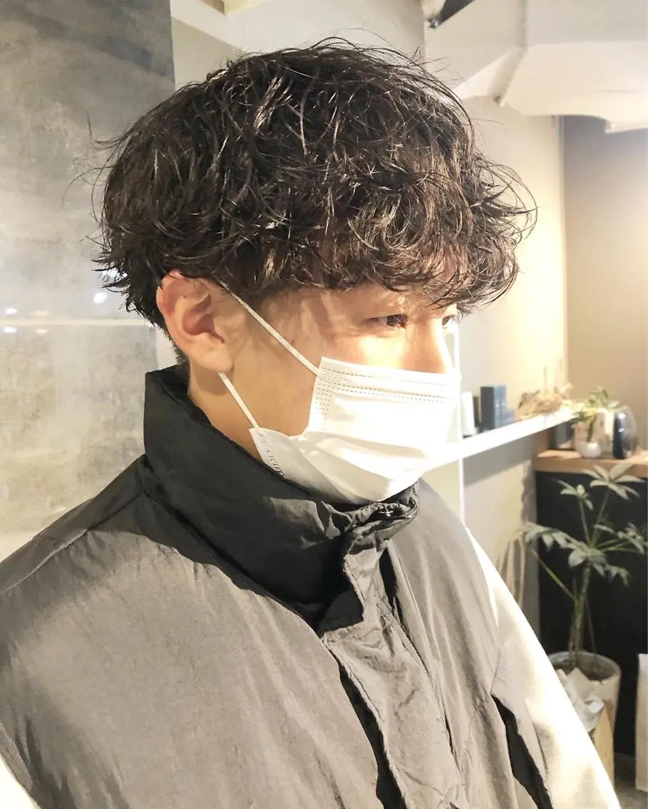 パーマ ヘアアレンジ メンズ カット パーマ トリートメント ヘアセット メンズ特化✂️栗原 侑也のヘアスタイル