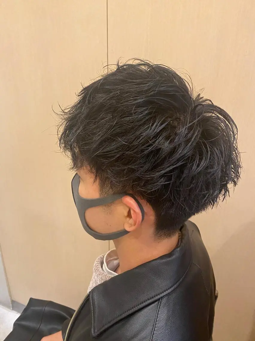 パーマ メンズ メンズパーマ スパイラルパーマ 成田 知佳のヘアスタイル