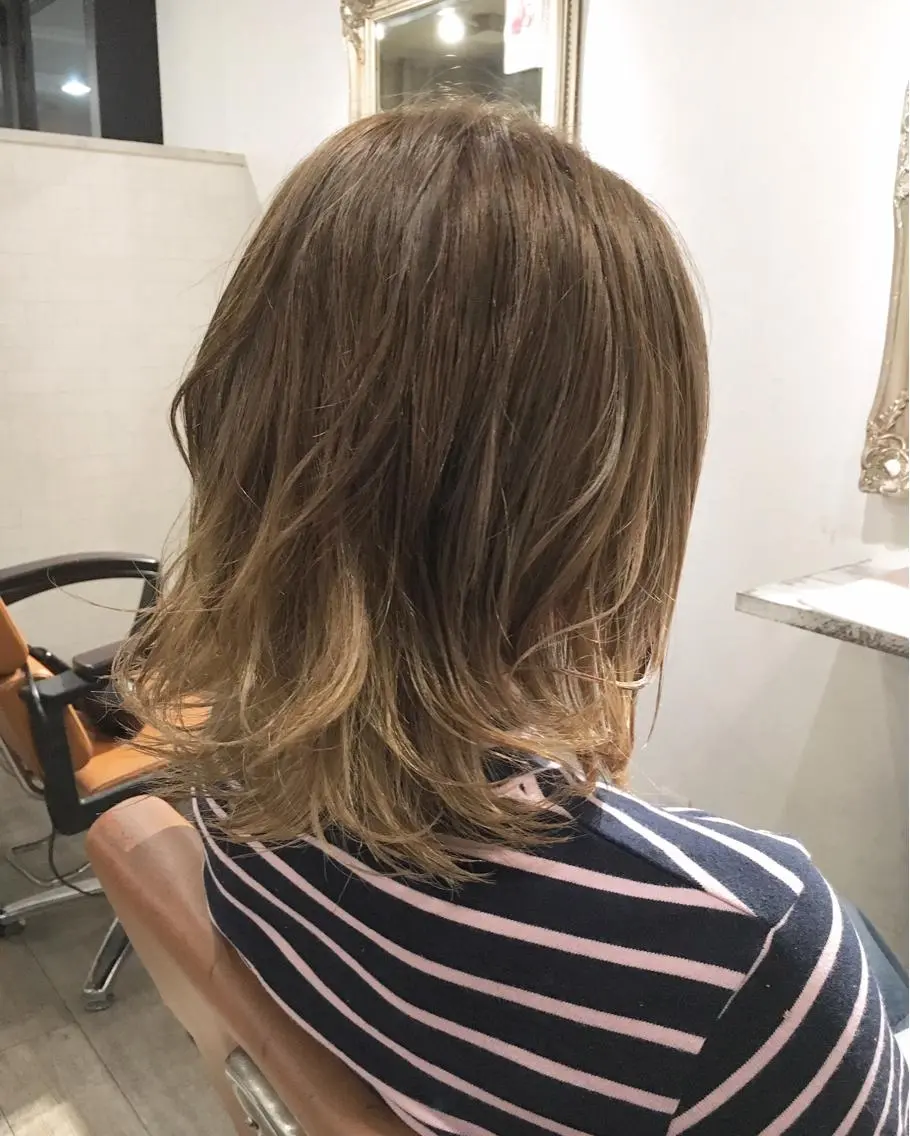 ショート カラー グラデーションカラー ハイライトカラー ハイライト JILBLAN京都 ショート/ハイライトのヘアスタイル
