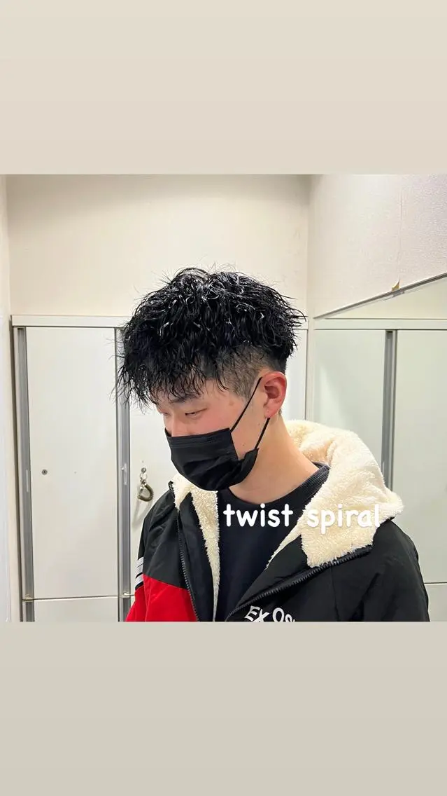 ショート パーマ メンズ 茅ヶ崎パーマ特化/ スパイラル/ハルキのヘアスタイル