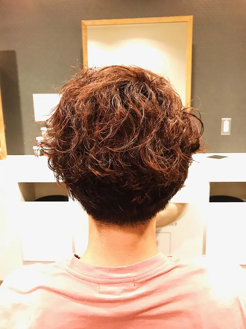 ミディアム メンズ カット パーマ 【川西能勢口駅1分】 木村　翔乃佑のヘアスタイル