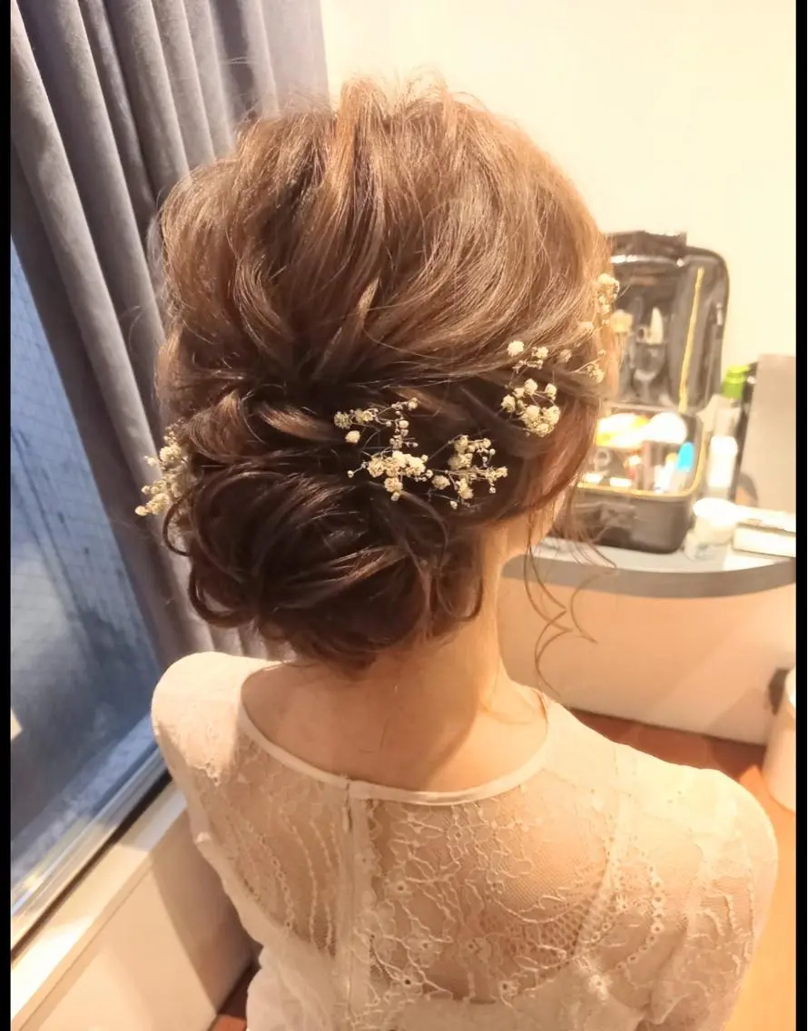 ヘアアレンジ ヘアセット ヘアメイクネイリスト hidemi中目黒のヘアスタイル