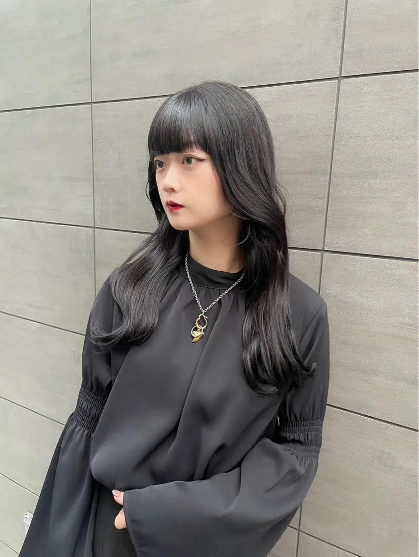 ロング カラー ヨシンモリ 韓国風ヘア Hana❁⃘*.゚ Jr.stylistのヘアスタイル