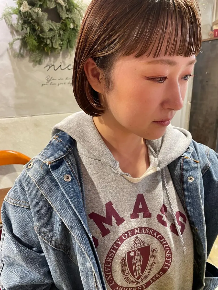 ショート ボブ カット ayane⭐️ボブ・ ショート・パーマのヘアスタイル