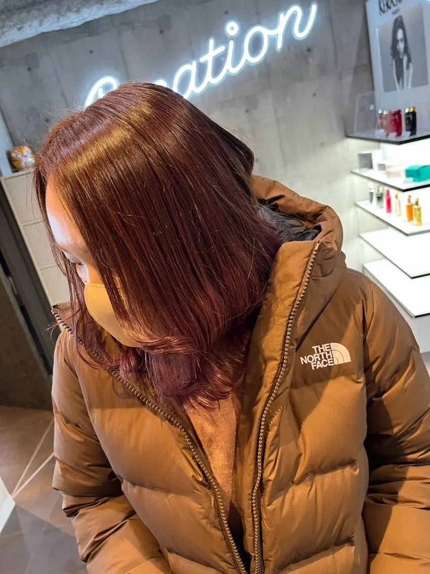 ミディアム カラー ヘアアレンジ シールエクステ ミディアムパーマ バレイヤージュ ダブルカラー グラデーションカラー ヘアカラー ミルクティーハイトー ン💖Mikaのヘアスタイル