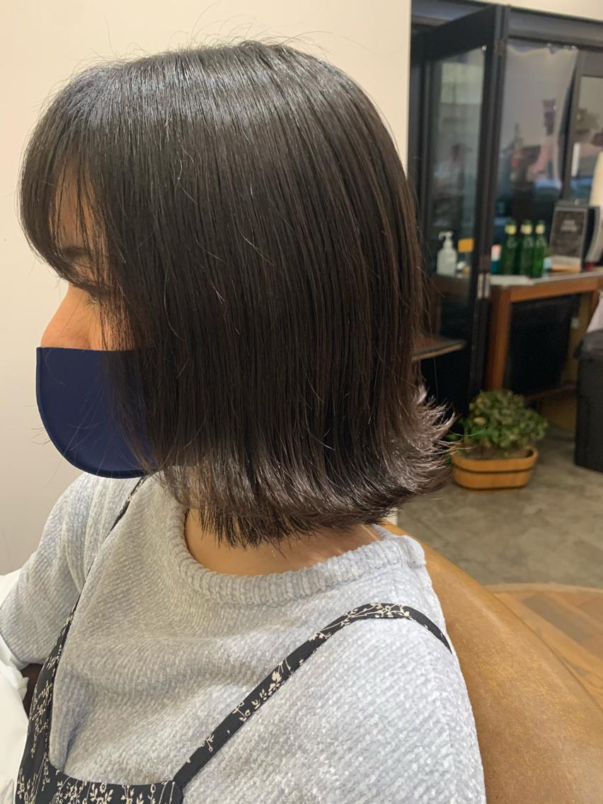 ミディアム 外ハネヘア 佐藤 宰 OZ桑野店のヘアスタイル
