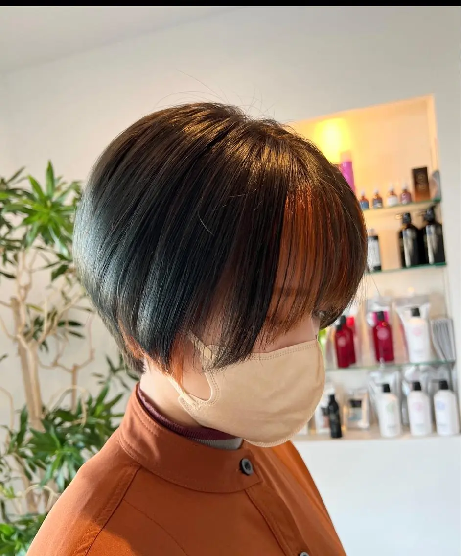 ショート カット ヘアカラー トリートメント 三好 達也のヘアスタイル