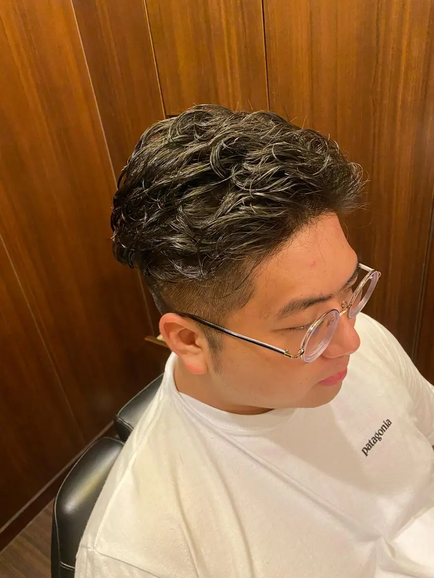 ミディアム ミディアムパーマ 齋藤 大晟のヘアスタイル
