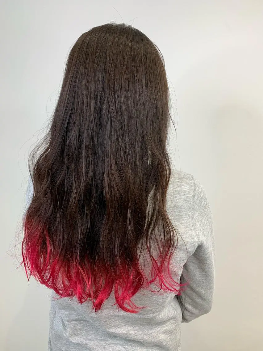 ロング カラー グラデーションカラー ピンクカラー 髪質改善特化 サロン✨代表HIROのヘアスタイル