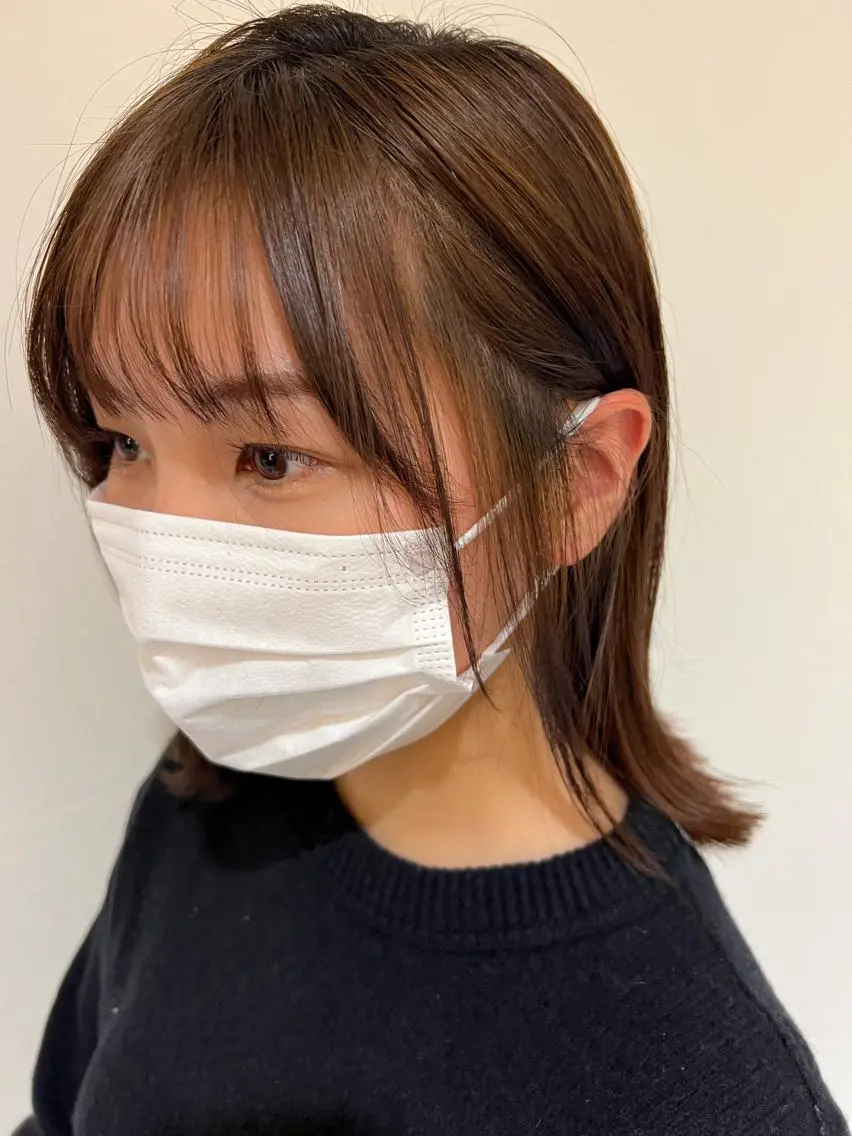 ミディアム 外ハネヘア 鹿児島美容室 NATSUKIのヘアスタイル