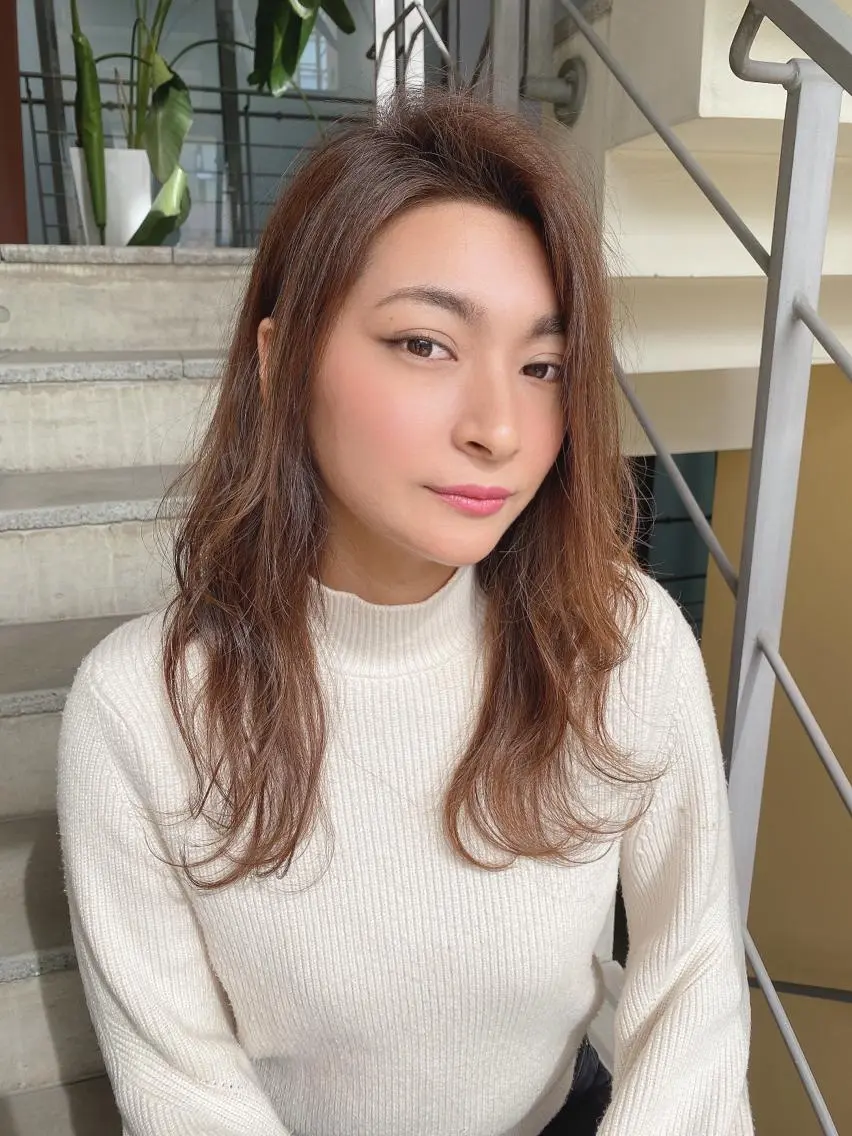 ロング カラー カット ヘアカラー トリートメント 🌟モテ髪ショート 🌟店長 津賀涼のヘアスタイル