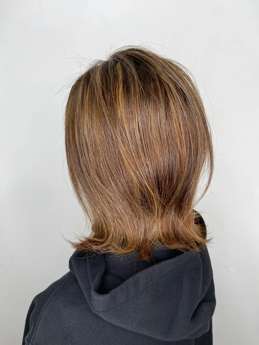 ミディアム カラー ヘアカラー 杉田 一浩のヘアスタイル