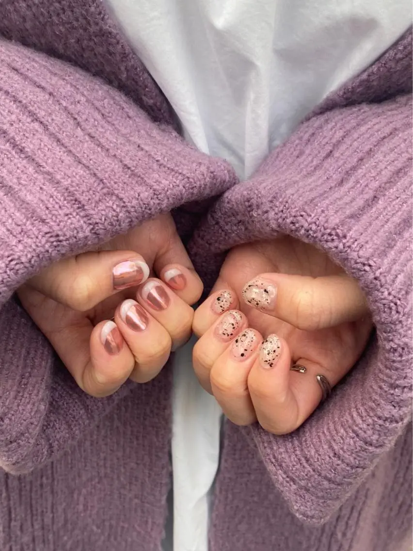 ネイル 持ち込み ニュアンスネイル Charme. NOBUKOのネイルデザイン