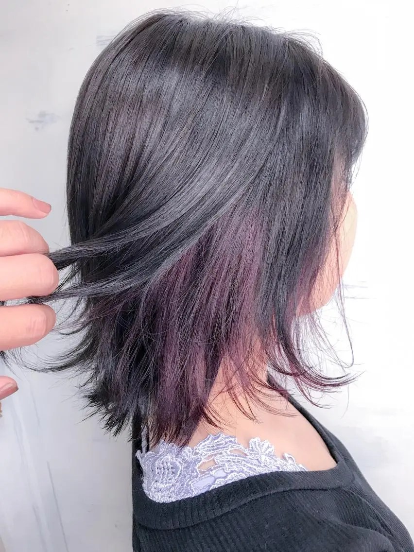 ショート カラー ブリーチ インナーカラー カット ヘアカラー BOX mico.のヘアスタイル