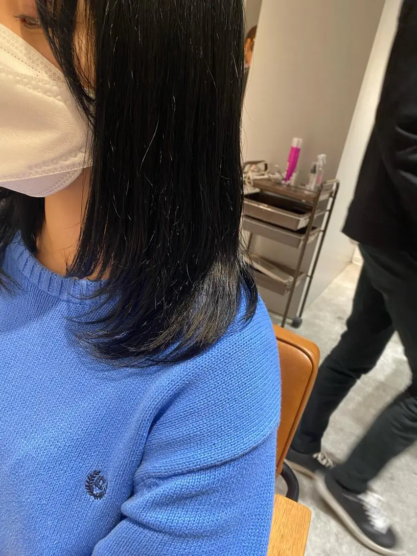 ミディアム カラー レイヤーカット オスズ 🎀´-のヘアスタイル