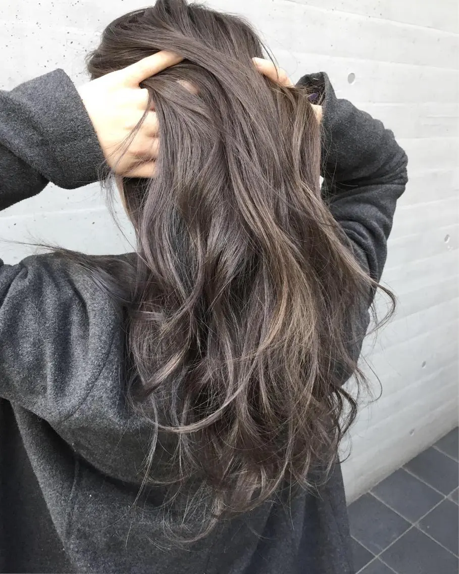 ロング カラー ヘアアレンジ 透明感カラー ハイライトカラー ハイライト 【公式】amble luxe池袋東口🩷のヘアスタイル
